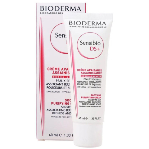 Биодерма Bioderma Sensibio DS+ крем успокаивающий для чувствительной кожи, 40 мл
