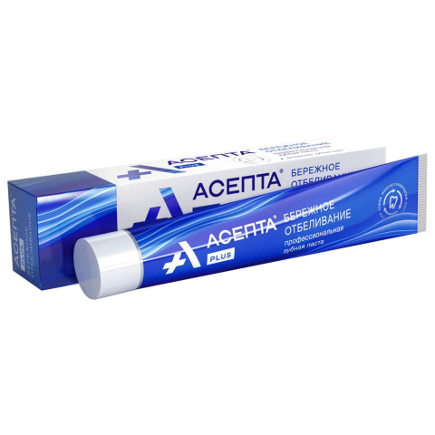 Асепта плюс зубная паста бережное отбеливание 75мл