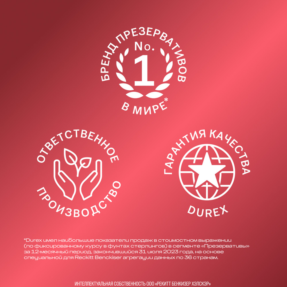 Дюрекс Презервативы элит сверхтонкие, 3 шт.