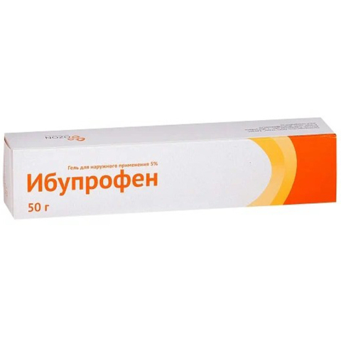 Ибупрофен 5% гель, 50г