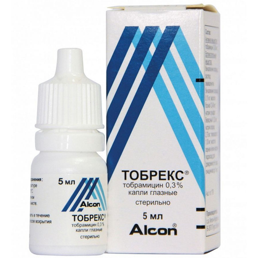 Тобрекс 0,3% капли глазные, 5 мл
