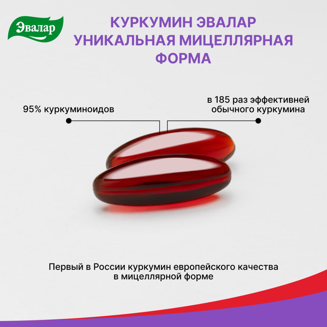 Куркумин Эвалар капсулы, 30 шт, Эвалар