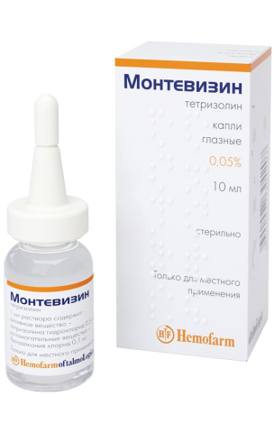 МОНТЕВИЗИН 0,05%-10МЛ КАПЛИ ГЛАЗНЫЕ
