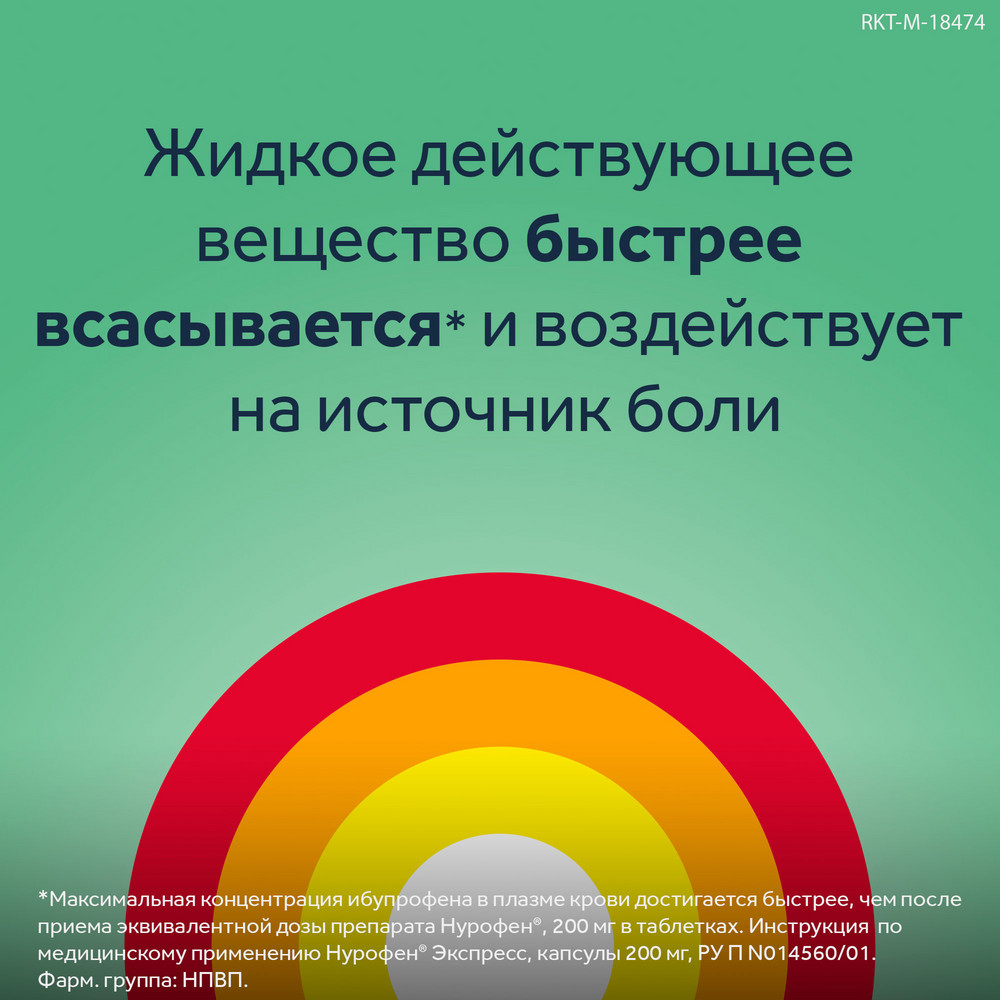 Нурофен экспресс форте 400 мг капсулы, 10 шт.