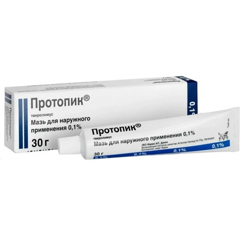 Протопик 0,1% мазь, 30г