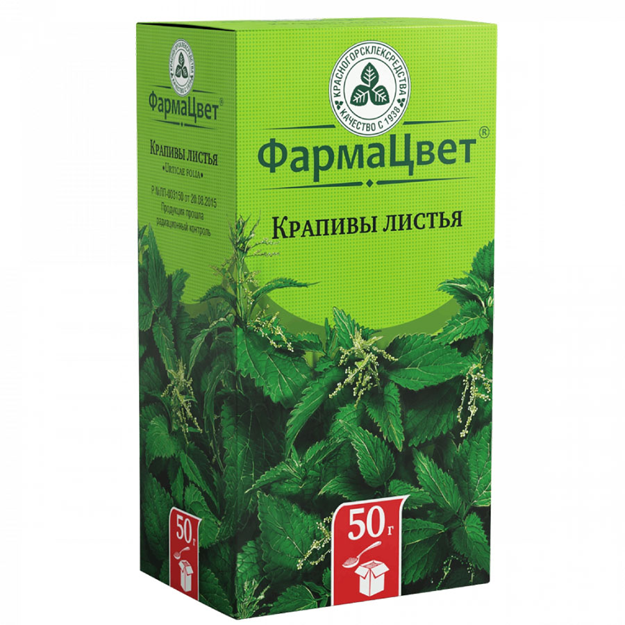 Крапивы листья пачка, 50г