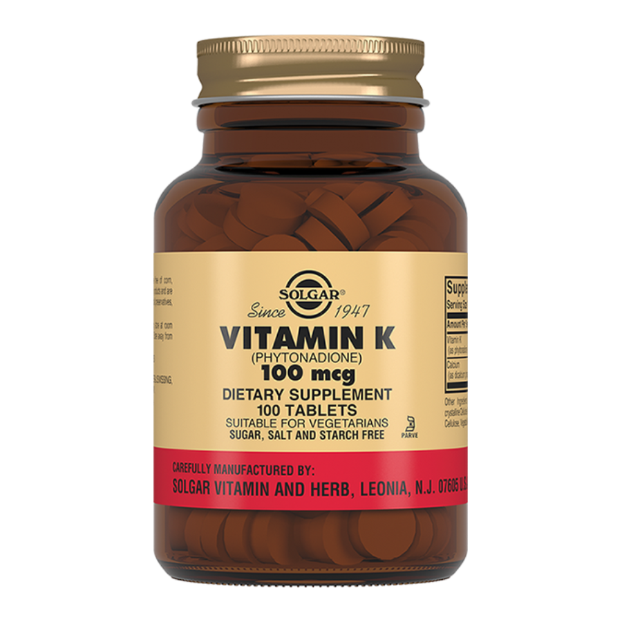 Solgar / Солгар Витамин К 100 мкг таблетки, 100 шт.