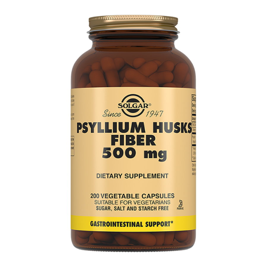 Solgar / Солгар Псиллиум клетчатка кожицы листа подорожника 500 мг капсулы, 200 шт.