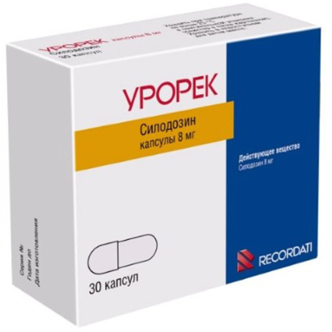 Урорек 8 мг капсулы, 30 шт.