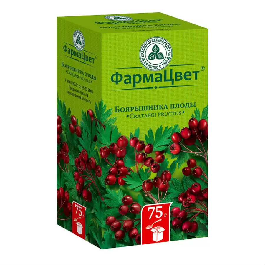 Боярышника плоды пачка, 75г