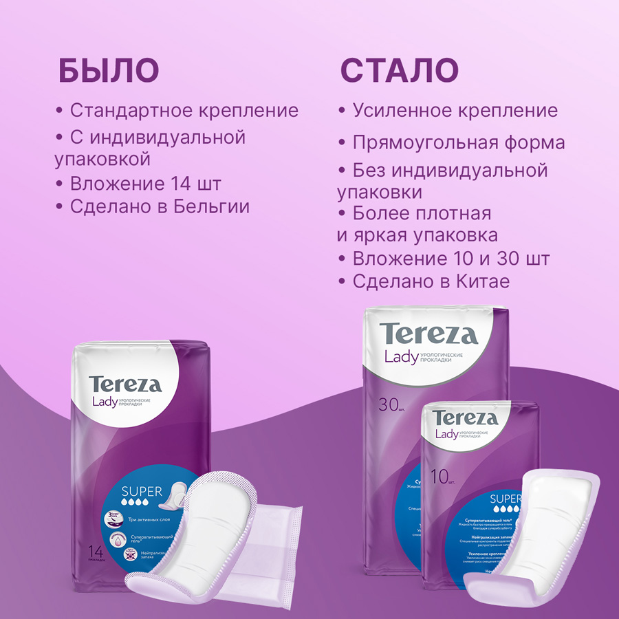 Терезаледи прокладки уролог супер №10