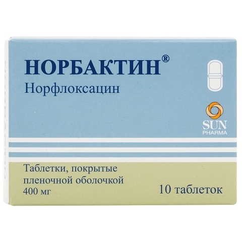 Норбактин 400 мг таблетки, 10 шт.