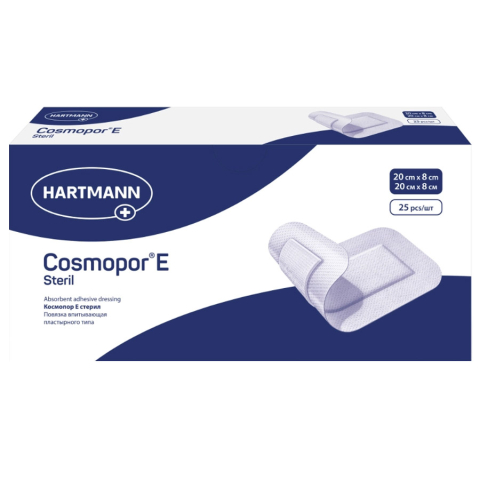Повязка Cosmopor E steril / Космопор Е стерил 20x8cм, 25 шт.