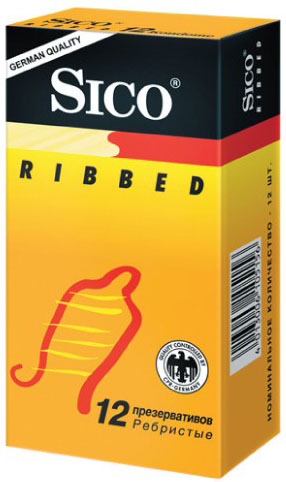 Сико презервативы ребристые, 12 шт.