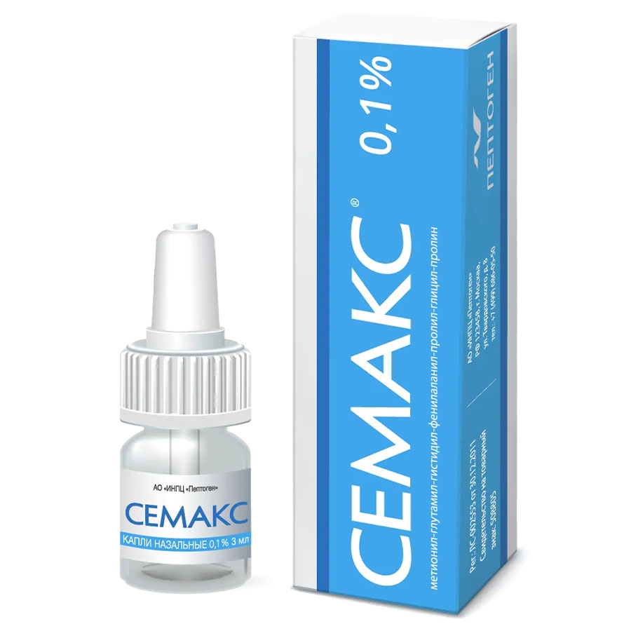 Семакс 0,1% капли назальные, 3 мл