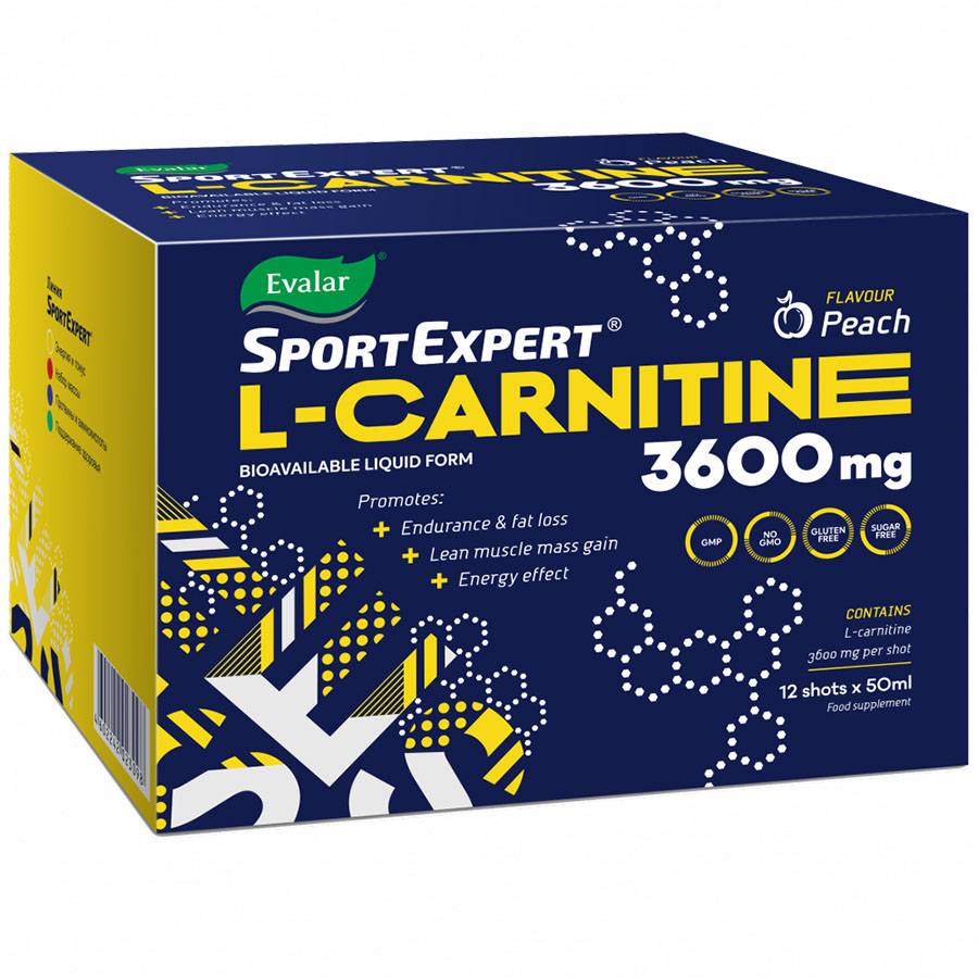 СпортЭксперт L-карнитин  Эвалар3600 мг напиток 50 мл, 12 шт.