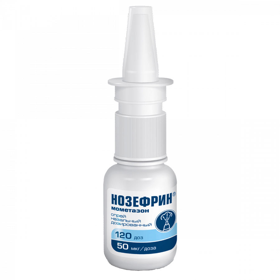 Нозефрин 50мкг/д 18,0 спрей назальный, флакон, 120 доз