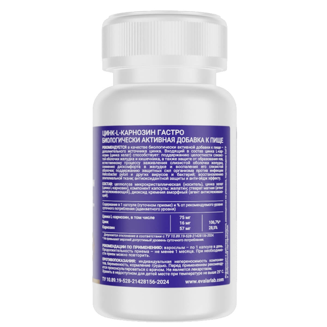Цинк-L карнозин Гастро капсулы, 60 шт.