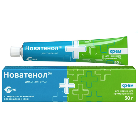 Д-пантенол новатенол 5% крем, 50г