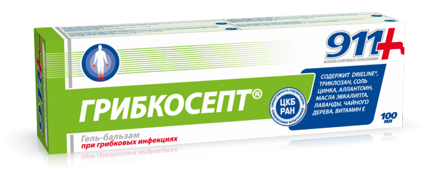 911 Грибкосепт гель-бальзам при грибковых инфекциях 100 мл