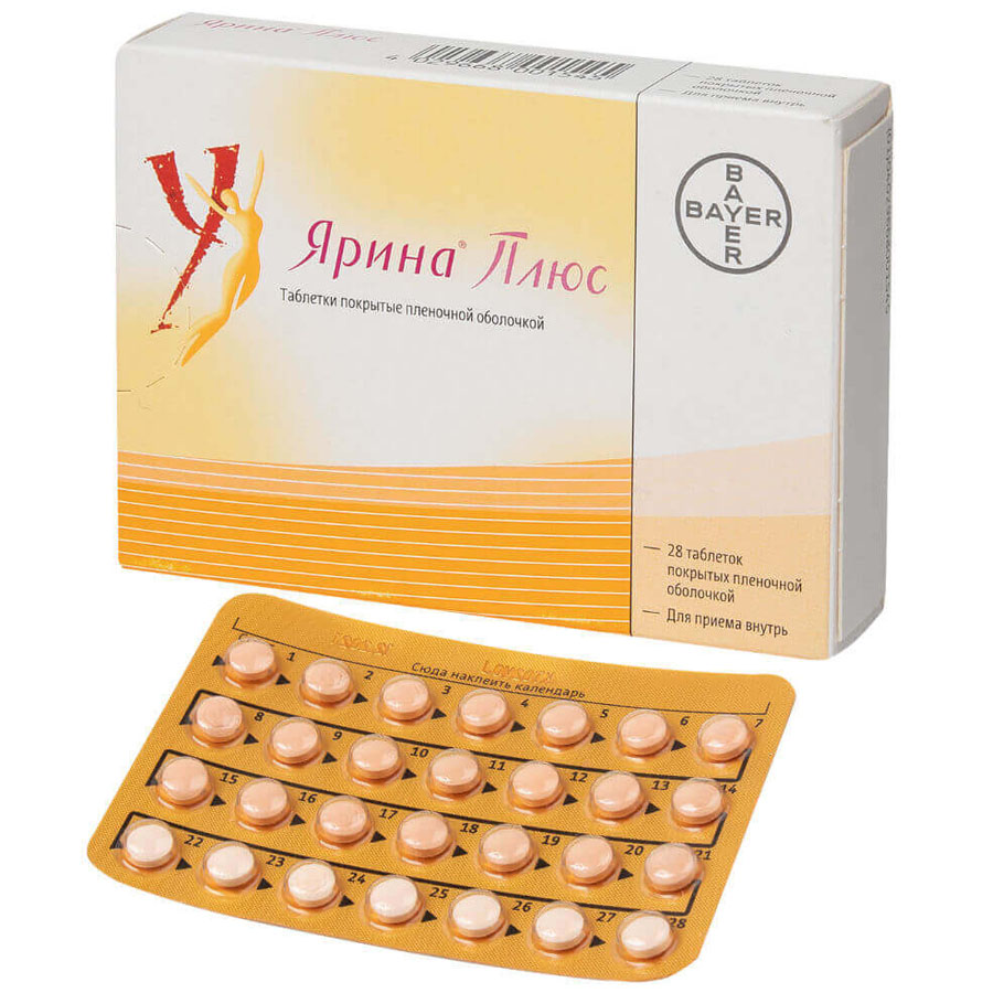 Ярина Плюс таблетки, покрытые пленочной оболочкой, 28 шт.