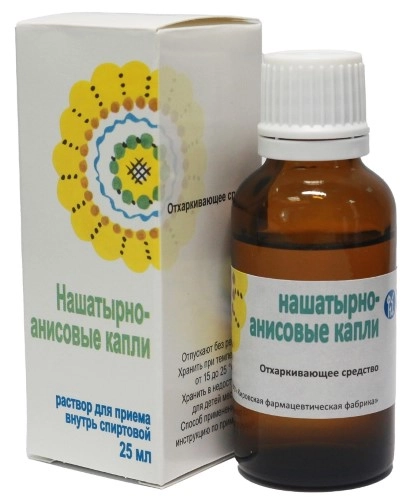 Нашатырно-анисовые капли раствор для приема внутрь спирт 25 мл