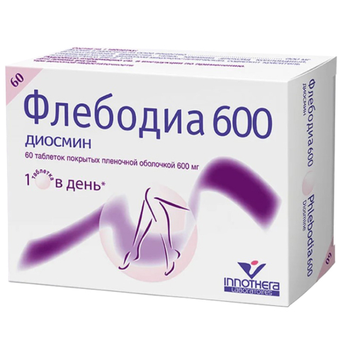 Флебодиа 600 мг таблетки, 60 шт.