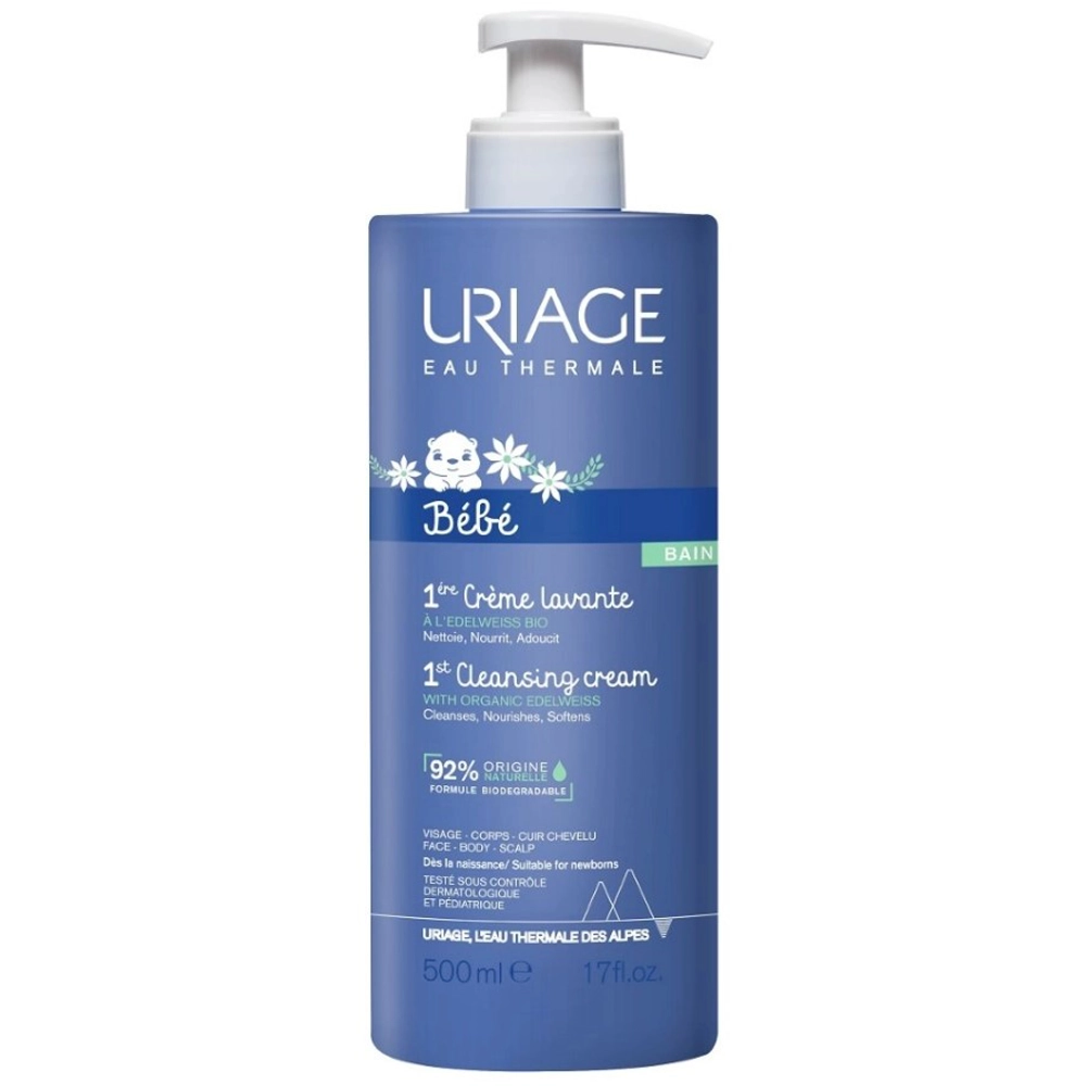 Урьяж Бебе Первый крем очищающий, пенящийся флакон-помпа,  500 мл