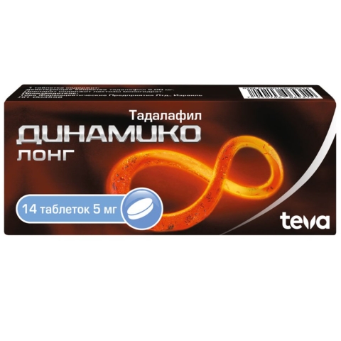 Динамико лонг 5 мг таблетки, 14 шт.