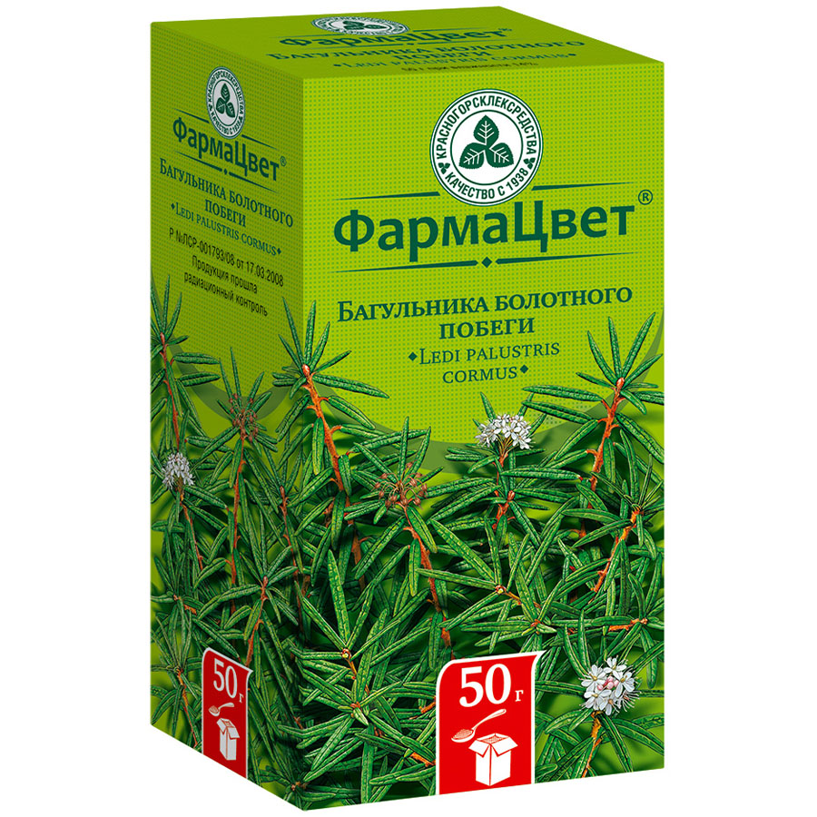 Багульника болотного побеги пачка, 50г