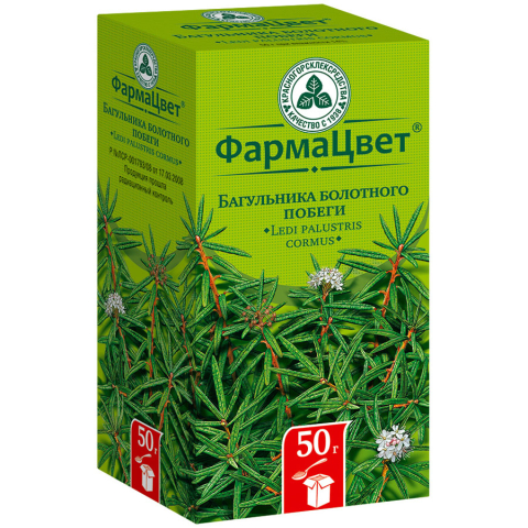 Багульника болотного побеги пачка, 50г