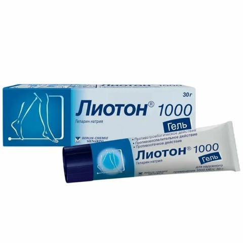 Лиотон 1000 гель для наружного применения, 30г