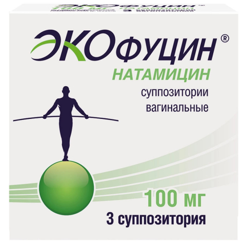 Экофуцин 100 мг суппозитории вагинальные, 3 шт.