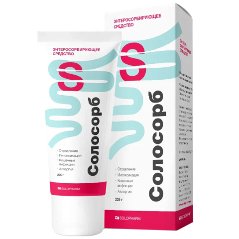 Солосорб гель для приготовления суспензии для приема внутрь, 225г