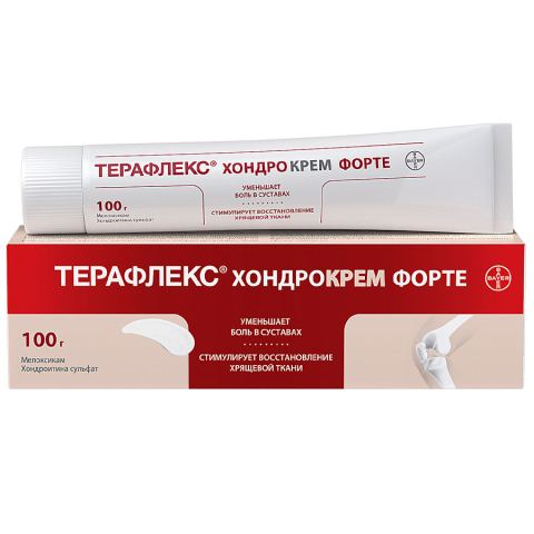 Терафлекс хондрокрем форте 1% + 5% крем для наружного применения, 100г