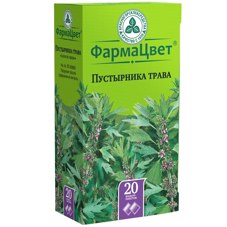 Пустырника трава 1,5г фильтр-пакеты, 20 шт.