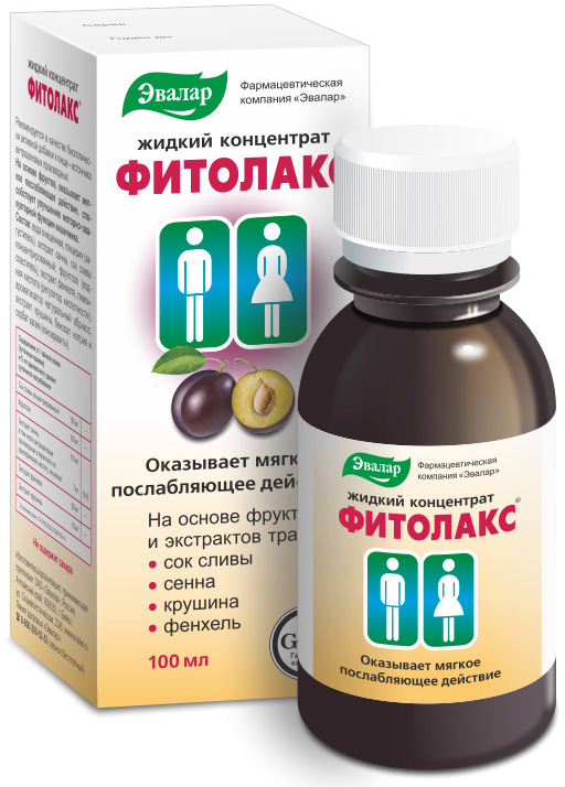 Фитолакс жидкий концентрат, 100 мл, Эвалар