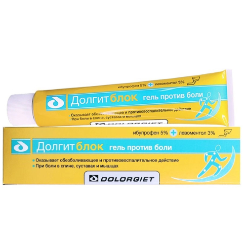 Долгитблок 5%+3% гель для наружного применения, 100г