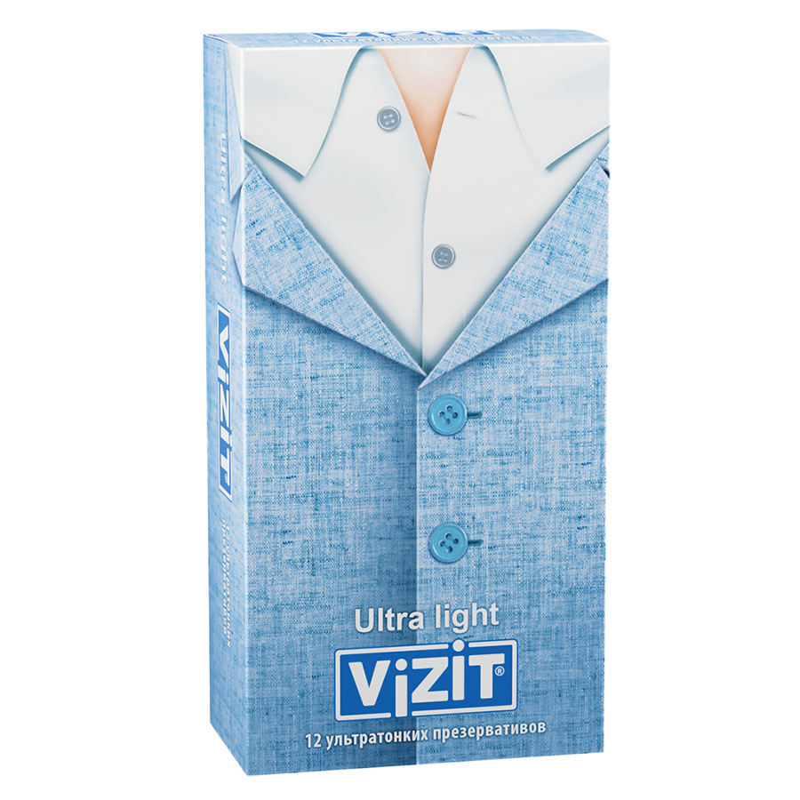 Визит презервативы ультратонкие, 12 шт.