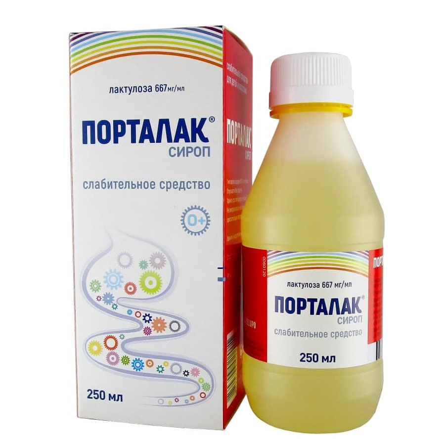 Порталак 667 мг/мл сироп, флакон, 250 мл