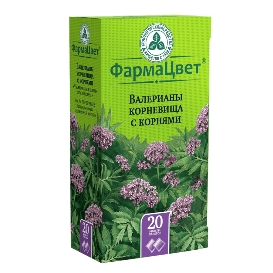 Валерианы корневища с корнями 1,5г фильтр-пакеты, 20 шт.