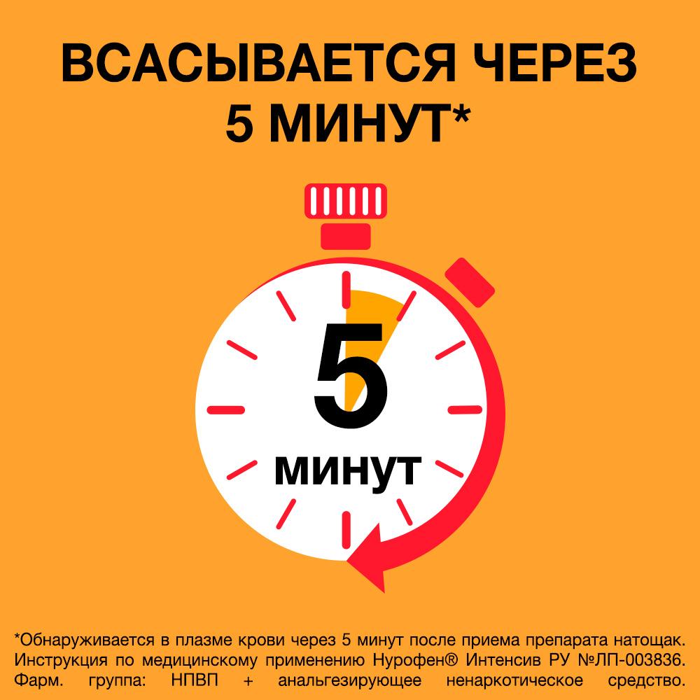 Нурофен интенсив 200 мг + 500 мг таблетки, 12 шт.
