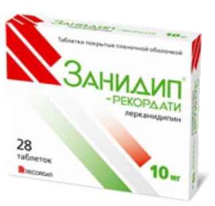 ЗАНИДИП 10МГ N28 ТАБЛ.П.П.О.