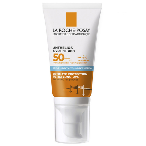 La Roche-Posay anthelios uv-mune 400 увлажняющий крем для лица spf 50+/ppd 42, 50мл