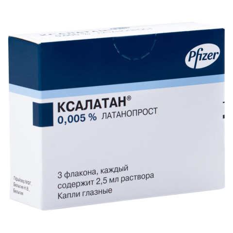 Ксалатан 0,005%-2,5мл капли, 3шт.