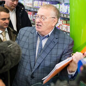 Аптеку «Эвалар» посетил Жириновский