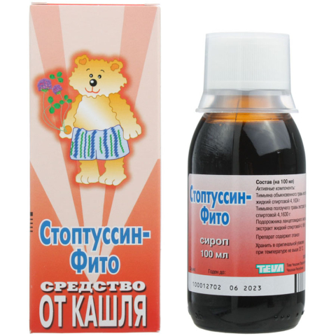Стоптуссин-фито с медом сироп, флакон, 100 мл