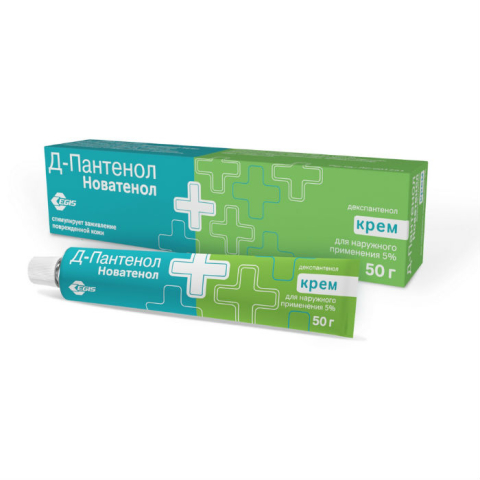 Д-ПАНТЕНОЛ НОВАТЕНОЛ 5% 50Г КРЕМ