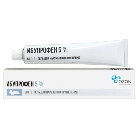 Ибупрофен 5% гель, 50г