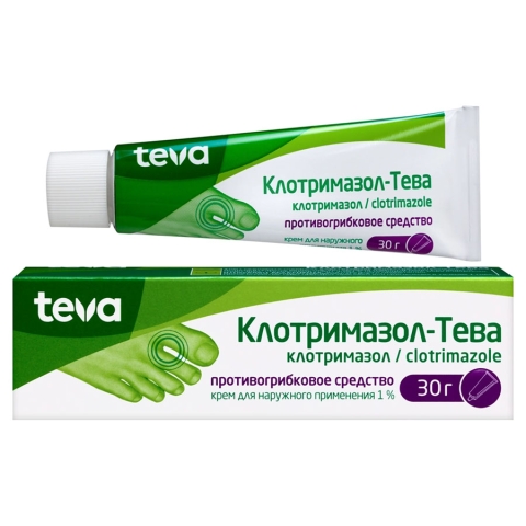 Клотримазол-тева 1% крем, 30г